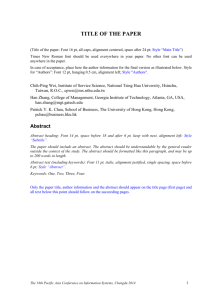 word template for camera-ready proceedings page