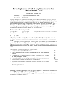 Simulated Interaction - Forecasting Principles