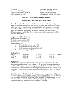 Labor Studies Syllabus