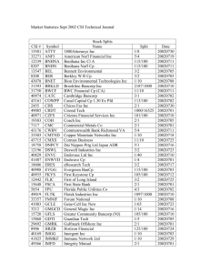 Stock Symbol Changes for 20020701 to 20020731