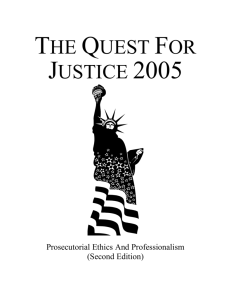 the quest for justice 2005 - Washington Association of Prosecuting