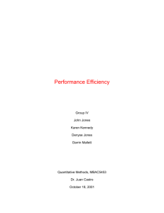 Performance Efficiency