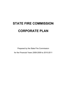 SFC Corporate Plan 2008-09 to 2010-11