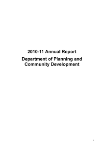 2010-11 Annual Report - Department of Transport, Planning and