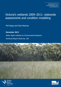 ARI Technical Report 229 - Victoria's wetlands 2009-2011