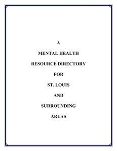 St. Louis - Mental Illness Resource Directory