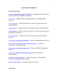Transition Websites/Links