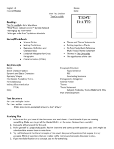 Chrysalids_Unit_Test_Outline