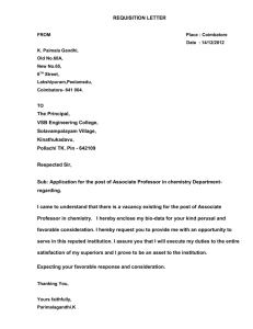 requisition letter - VSB Engineering College