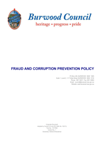 Fraud and Corruption Prevention Policy