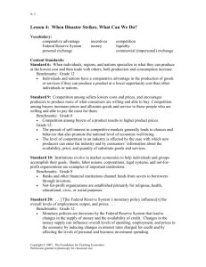 EOD lesson 4 outline - Foundation for Teaching Economics