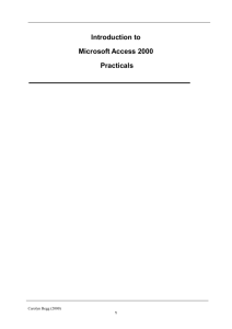 Microsoft Access 2000