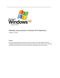 Windows XP White Paper