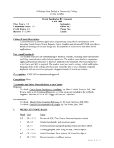 Course Syllabus - Pellissippi State Community College