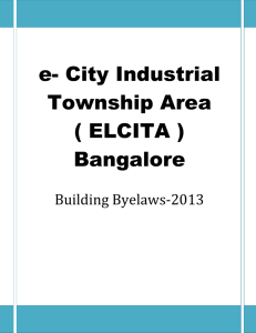 e-City Industrial Township Area Draft Building Byelaws-2013