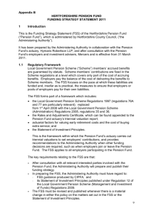 HERTFORDSHIRE LOCAL GOVERNMENT PENSION SCHEME