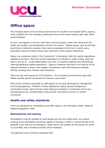 Office space - a guide to standards in space in the working
