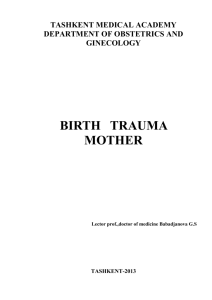 14 Birth trauma