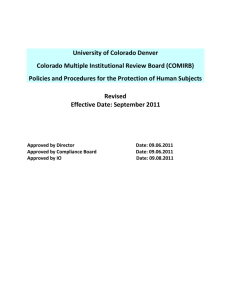 Colorado Multiple Institutional Review Board
