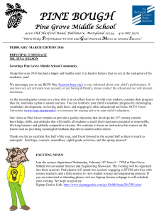 February/March - Pine Grove Middle School