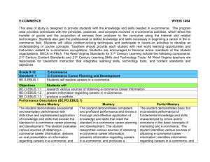 1464 E-Commerce - Career and Technical Education