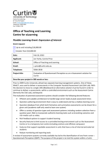 Flexible Learning Grant: Expression of Interest