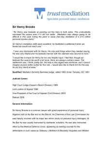 Sir Henry Brooke CV