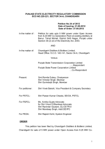 27.08.2012 - Punjab State Electricity Regulatory Commission