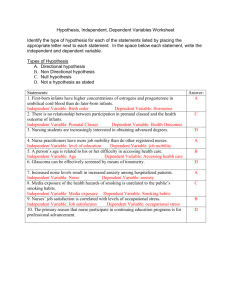 Nursing 236: Introduction to Nursing Research