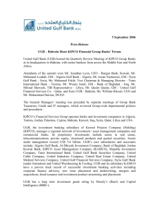 5 September 2006 Press Release UGB – Bahrain Hosts KIPCO
