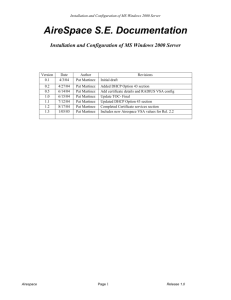 1 Windows 2000 Server Installation
