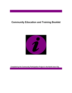 Training Agencies for voluntary & community groups
