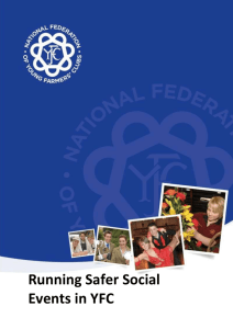 P&G 109 Running Safer Social Events in YFC