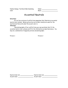 accented neutrals hw assignment