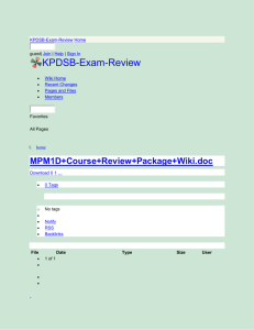 MPM1D+Course+Review+Package+Wiki - KPDSB-Exam