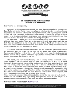 October Newsletter 2014 - The Burlington Academy of Learning