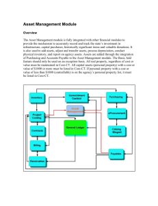Asset Management Module - Core-CT