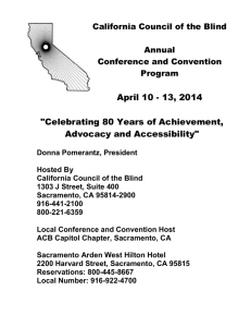 Conference and Convention Program - The California Council of the