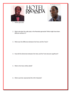 Hotel Rwanda Questions - Mr. McClung's 30