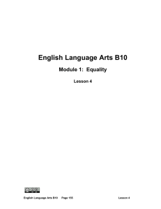 English Language Arts B10