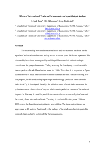 Effects of International Trade on Environment