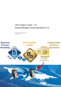 CPA Creation Toolkit - 4.0 - Simple Message Format