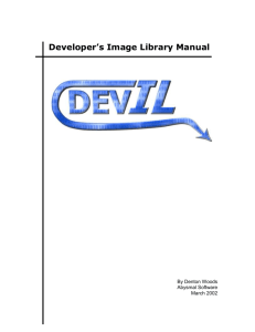 Developer's Image Library Manual
