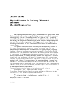 Ordinary Differential Equations-Physical problem
