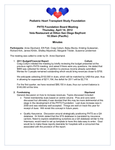 April 14 - Pediatric Heart Transplant Study (PHTS)