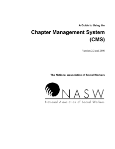 A Guide to Using the Chapter Management System