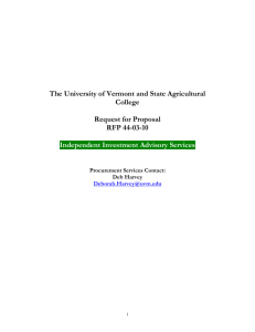 The University of Vermont and State Agricultural College