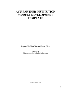 Macromolecules in Biological System