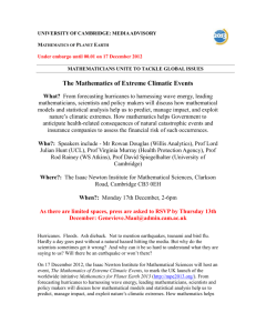 UKmediaadvisory - Mathematics of Planet Earth 2013