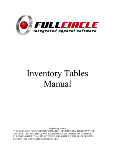 Container Type Maintenance